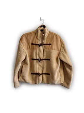 Women’s Tuckernuck Keaton oatmeal tan brown Sherpa jacket size small